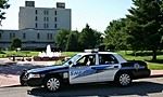 Patrol Vehicle Parked in Front of the Colorado State University Pueblo Substation 